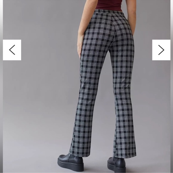 Urban Renewal Plaid Front Slit Pants - Picture 2 of 5